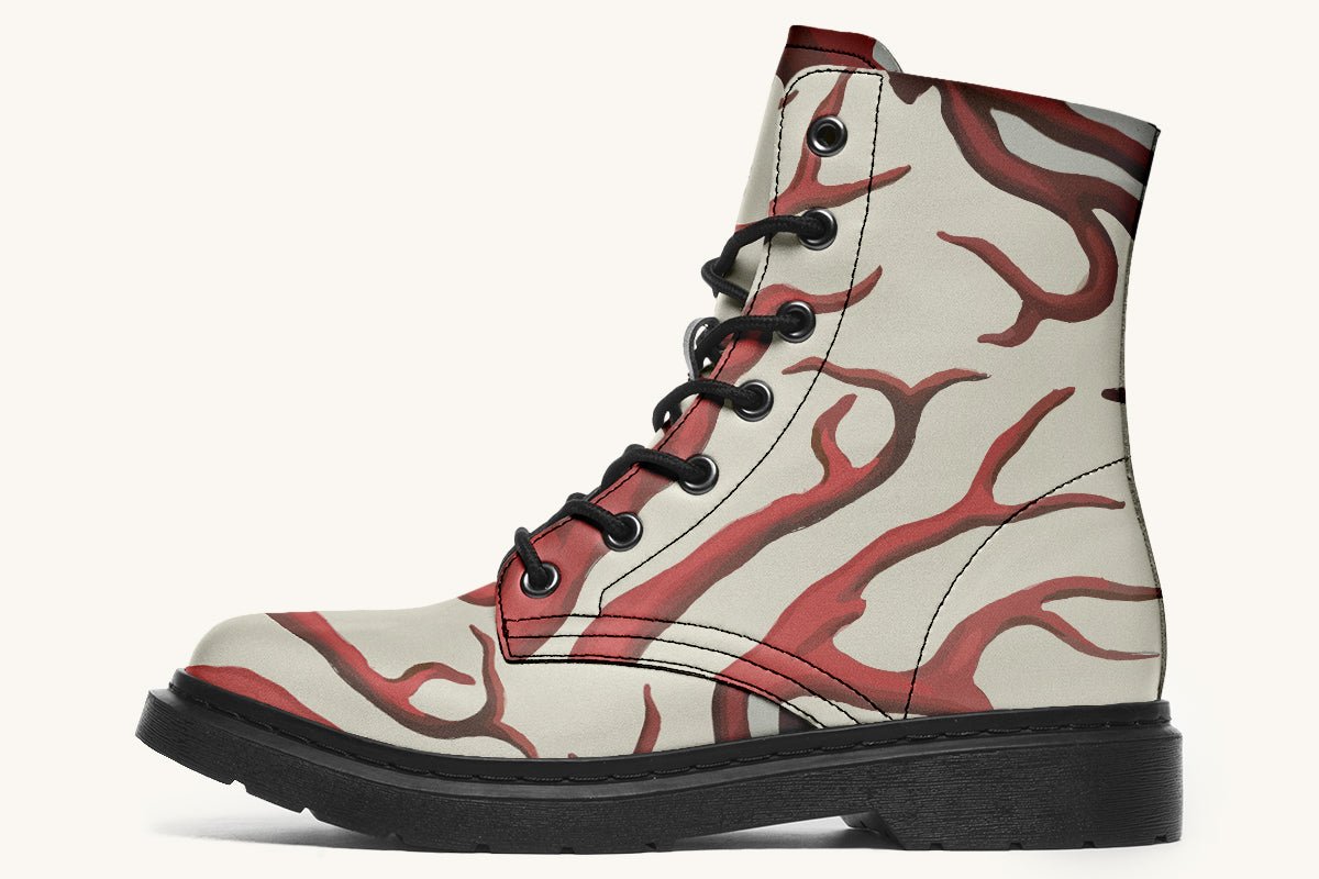 A Bloodroot Coral Sea Boots - Jaded Lament