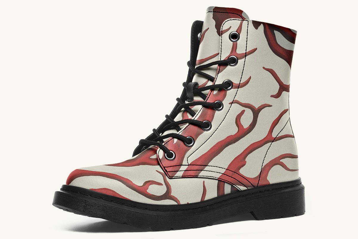 A Bloodroot Coral Sea Boots - Jaded Lament