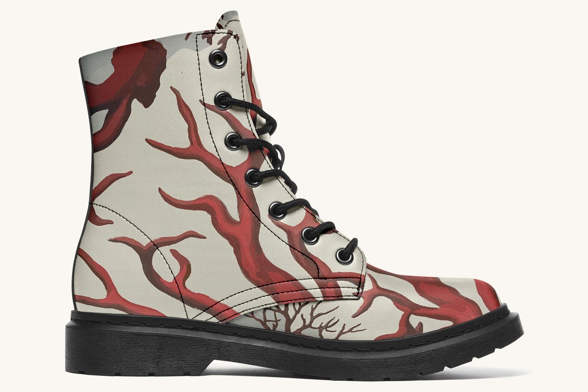 A Bloodroot Coral Sea Boots - Jaded Lament