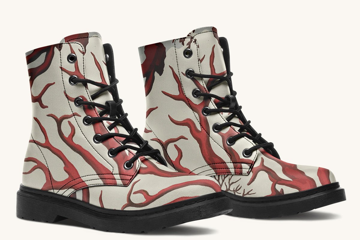 A Bloodroot Coral Sea Boots - Jaded Lament