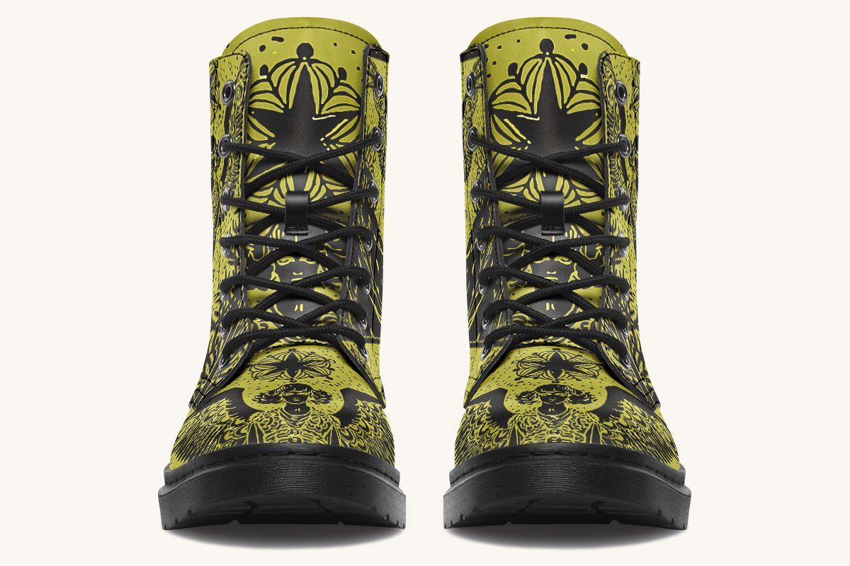 Call Upon the Star Green Black Boots - Jaded Lament