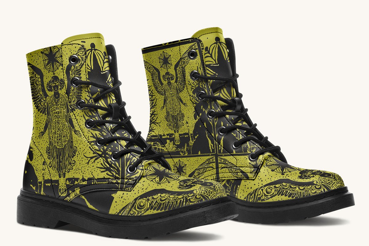 Call Upon the Star Green Black Boots - Jaded Lament