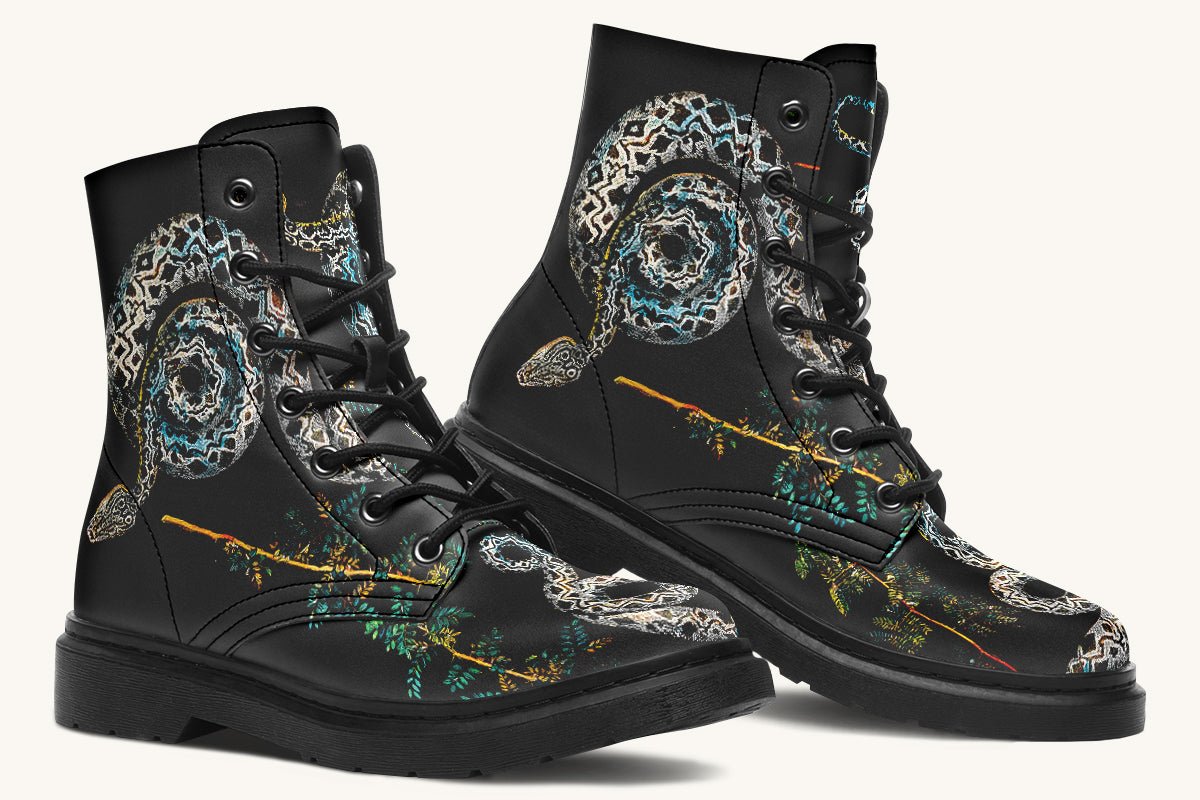Serpent in Bloom Boots - Jaded Lament