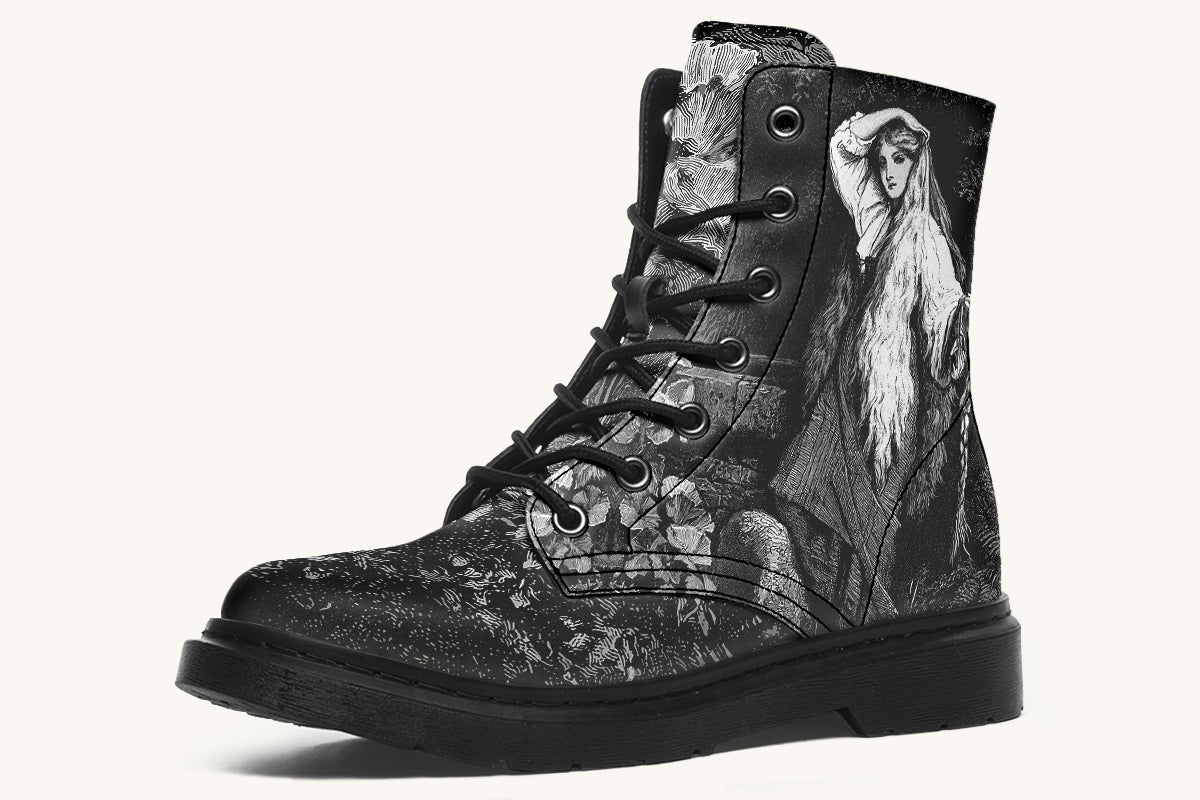 She Watched the Bones Sink Black Boots - Jaded Lament