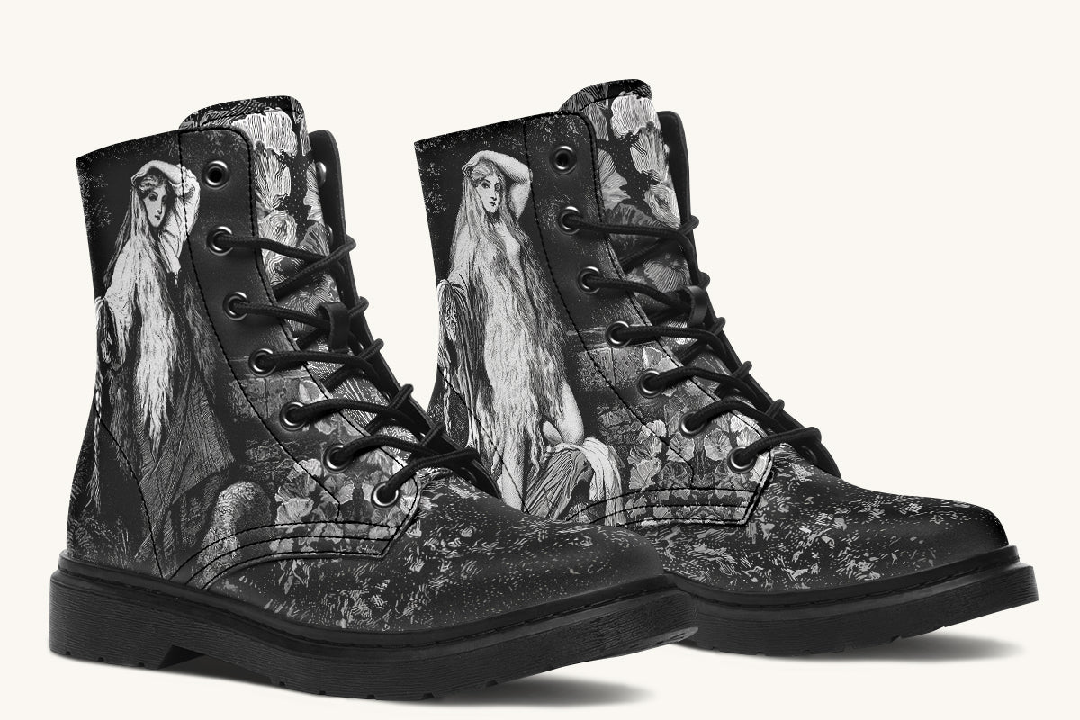 She Watched the Bones Sink Black Boots - Jaded Lament