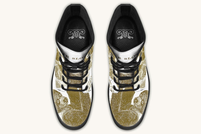 The Sloth Stays Brown White Boots - Jaded Lament