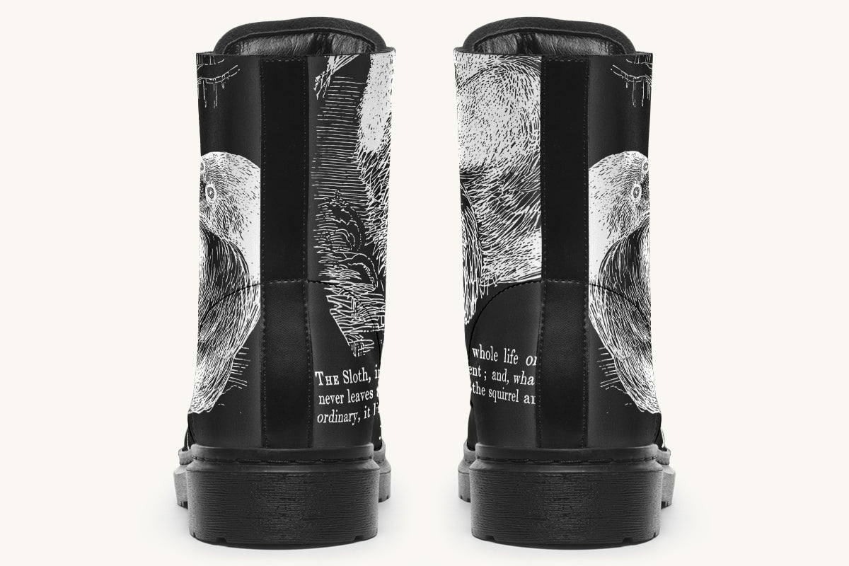 The Sloth Stays White Black Boots - Jaded Lament