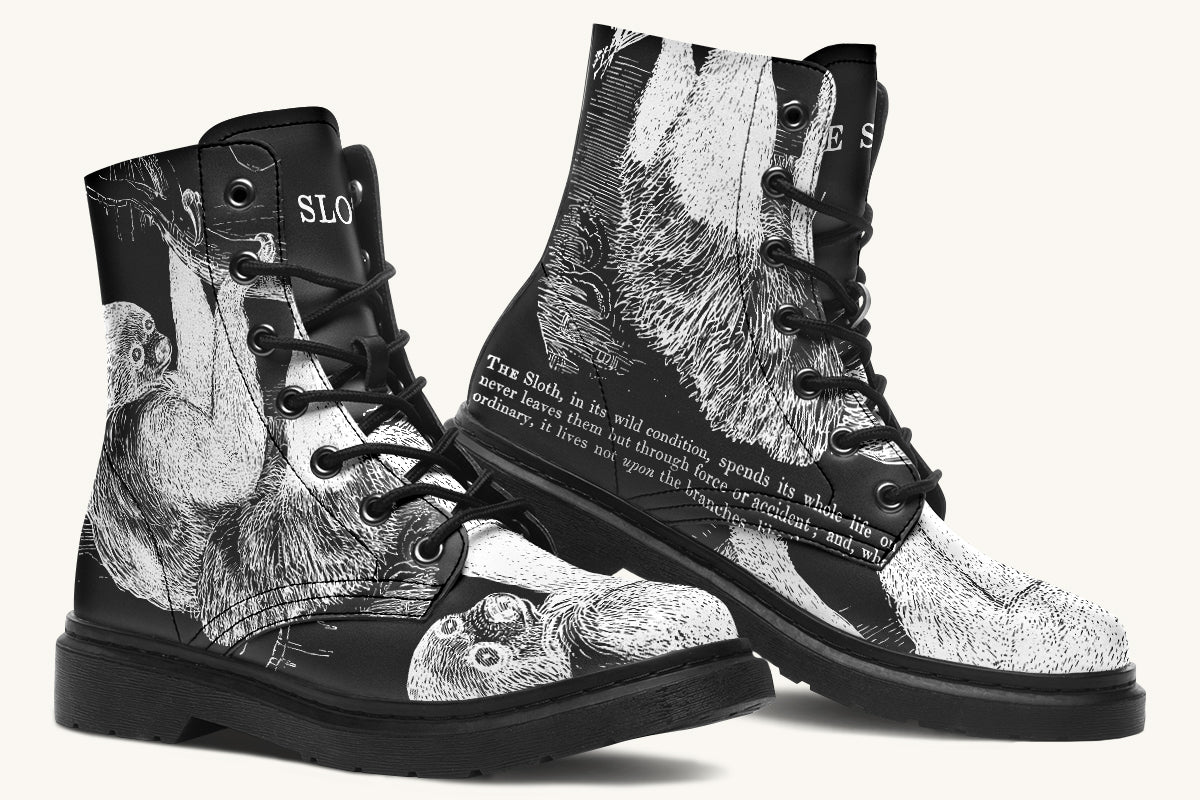 The Sloth Stays White Black Boots - Jaded Lament