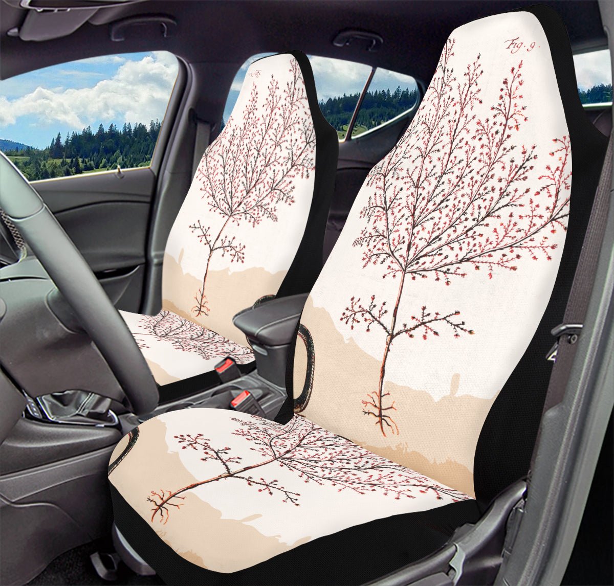 A Delicate Breath Red Car Seat Cover - Jaded Lament