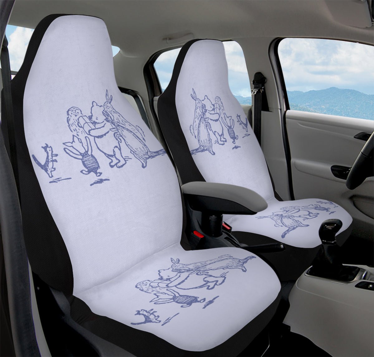 A Gift For Pooh Car Seat Cover - Jaded Lament