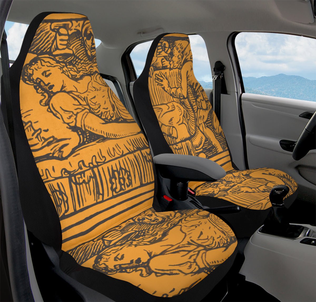 Lament of The Carved Car Seat Cover - Jaded Lament