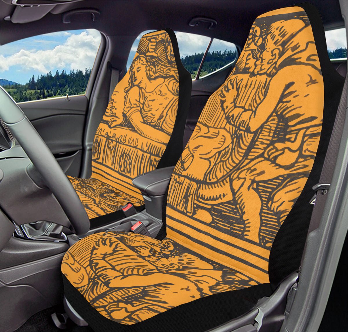 Lament of The Carved Car Seat Cover - Jaded Lament