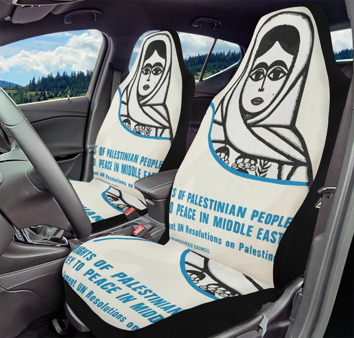 The Watching Woman Car Seat Cover - Jaded Lament
