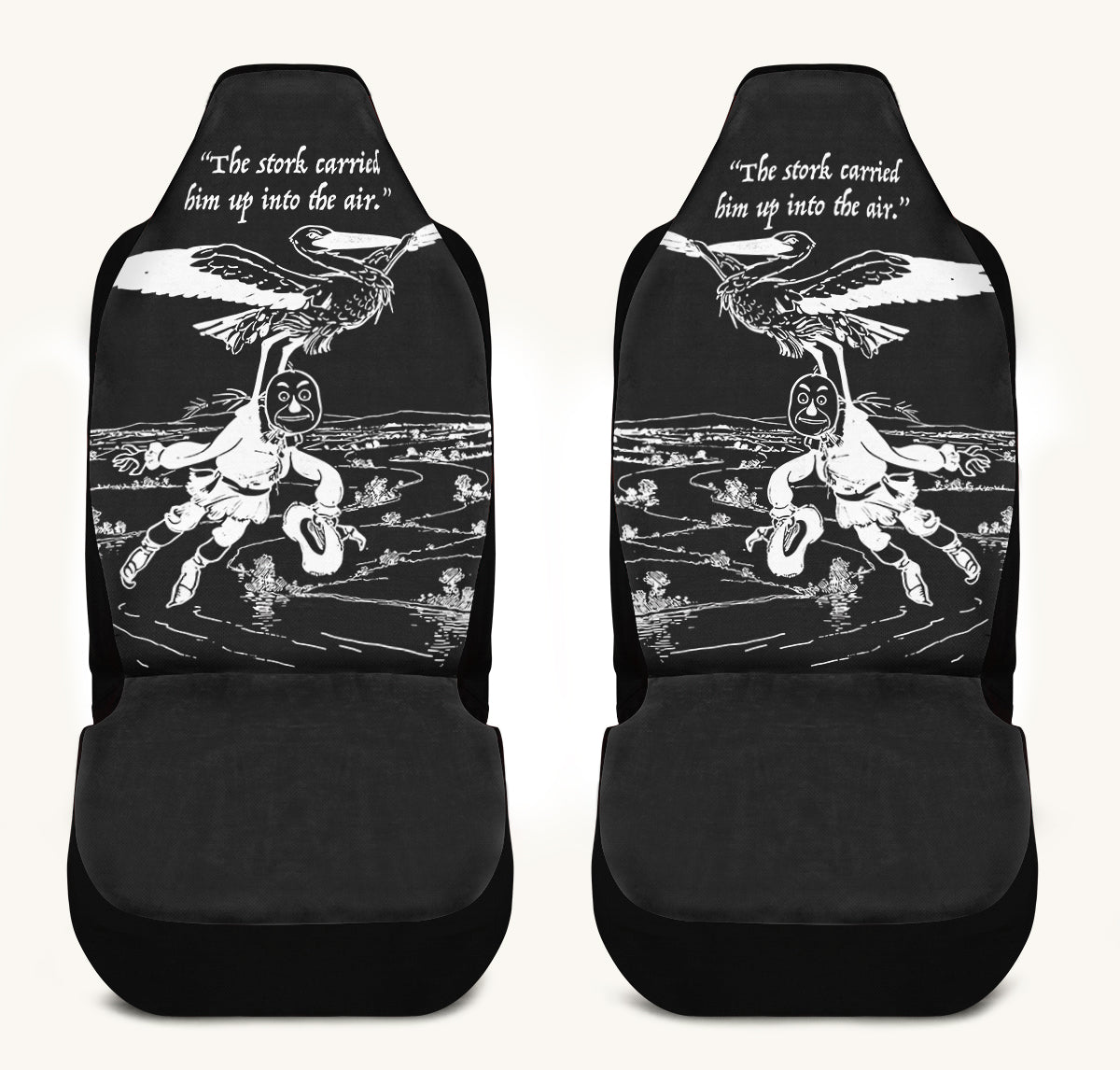 WOZ STORK AND SCARECROW Car Seat Cover - Jaded Lament