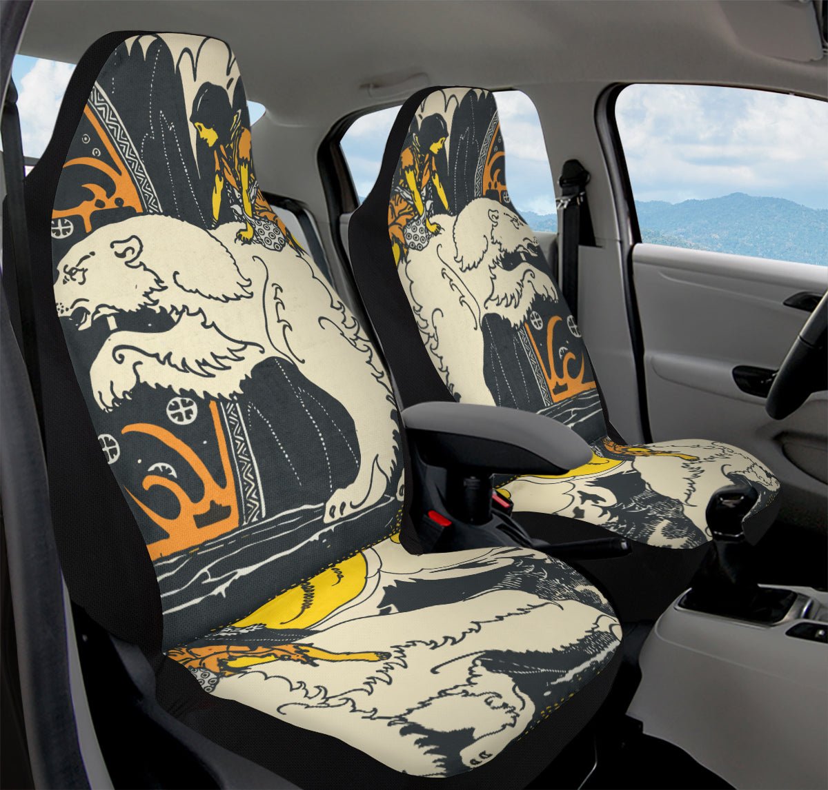 West of the Sun East of the Moon Car Seat Cover - Jaded Lament