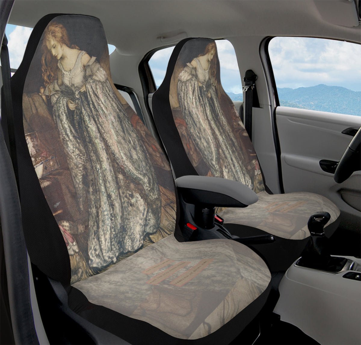 Where the Stars Touched Her Hem Car Seat Cover - Jaded Lament