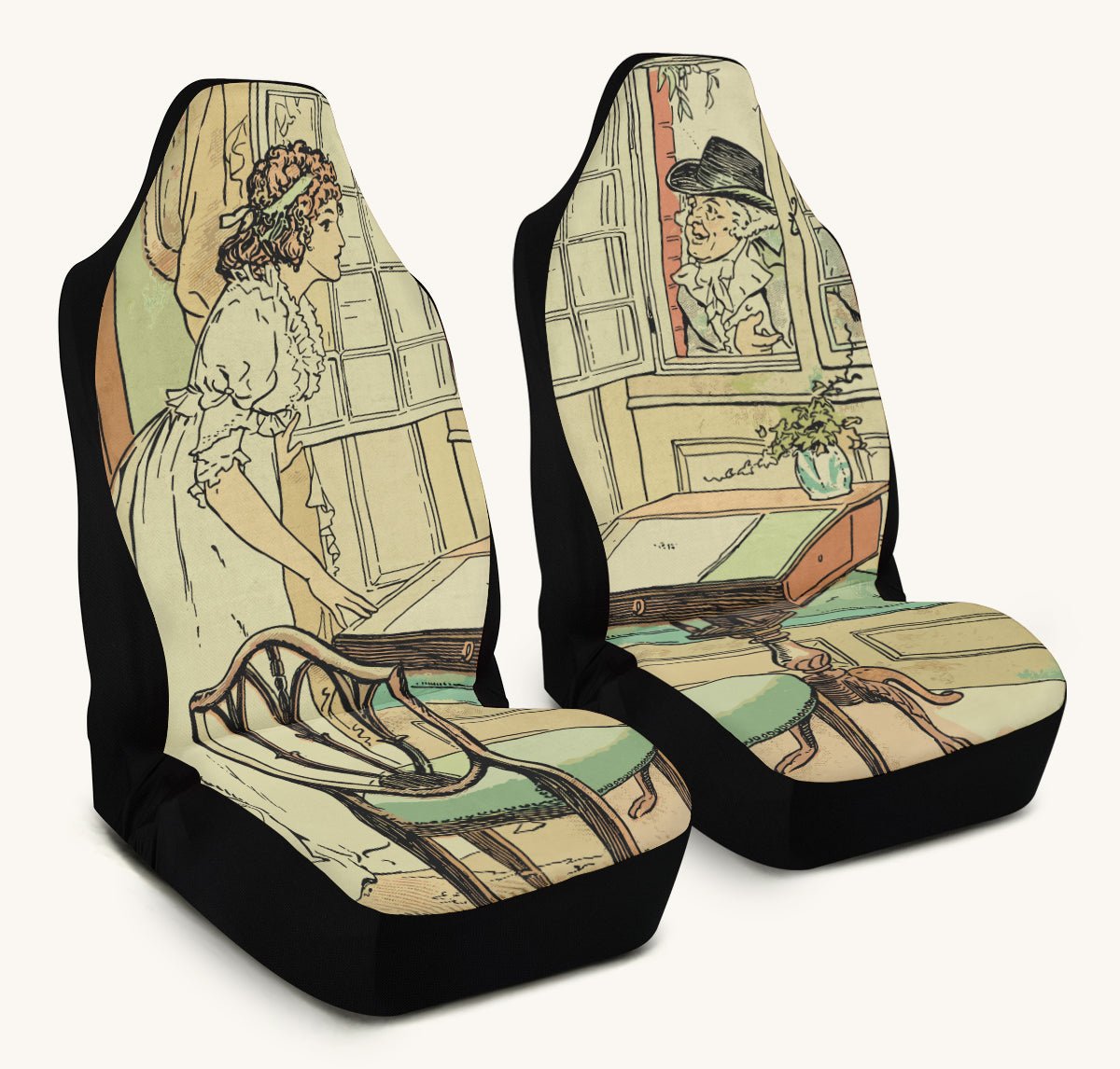 You May See Her If You Look This Way Jane Austen Car Seat Cover - Jaded Lament