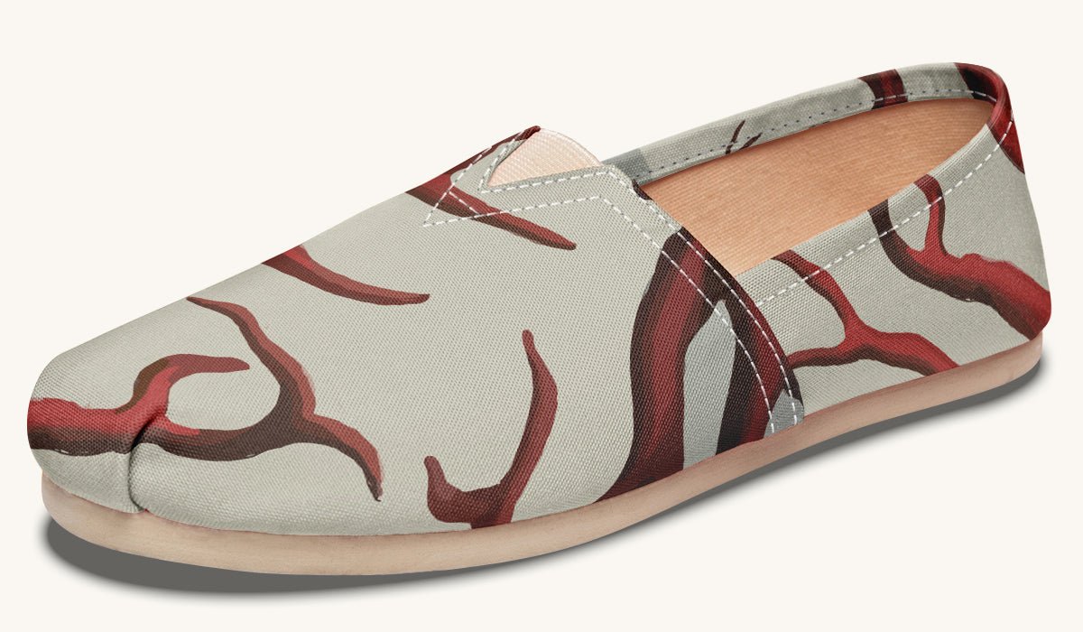 A Bloodroot Coral Sea Casual Shoes - Jaded Lament