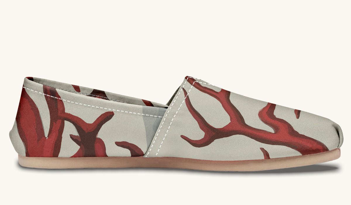 A Bloodroot Coral Sea Casual Shoes - Jaded Lament