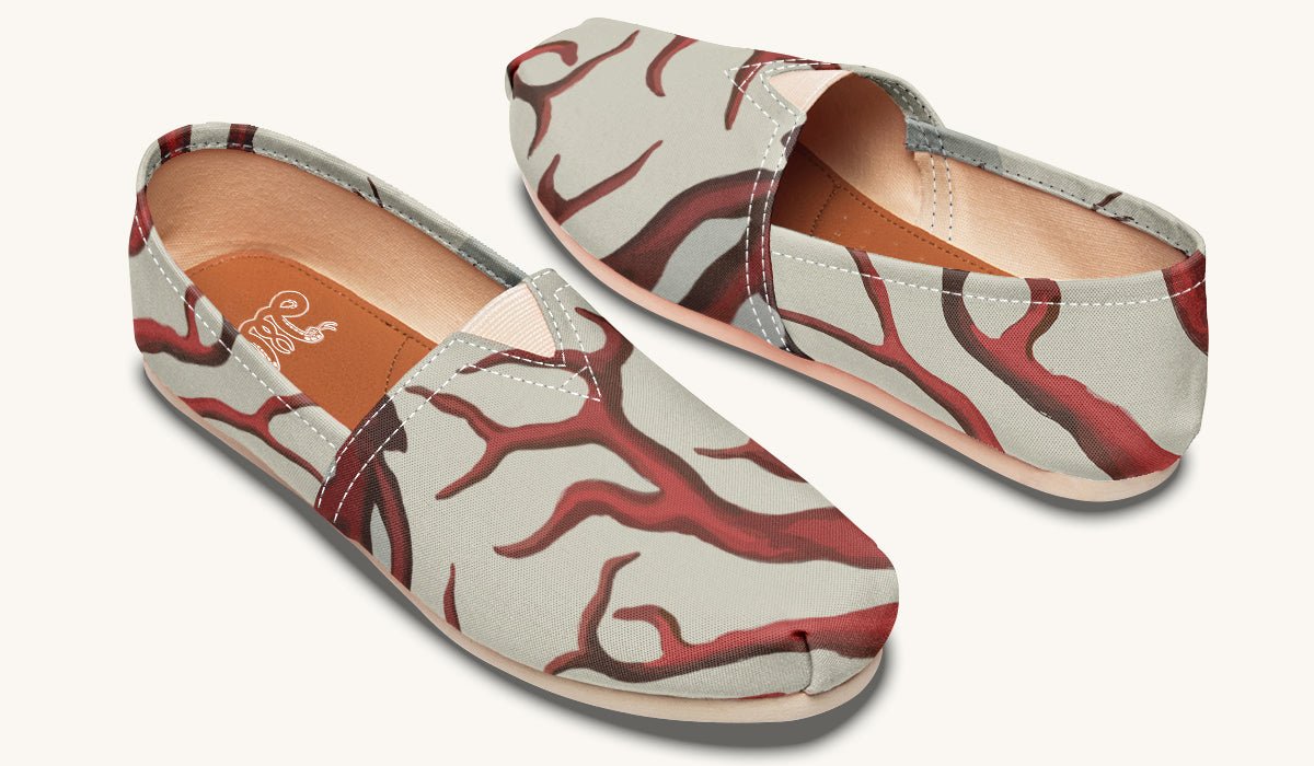 A Bloodroot Coral Sea Casual Shoes - Jaded Lament