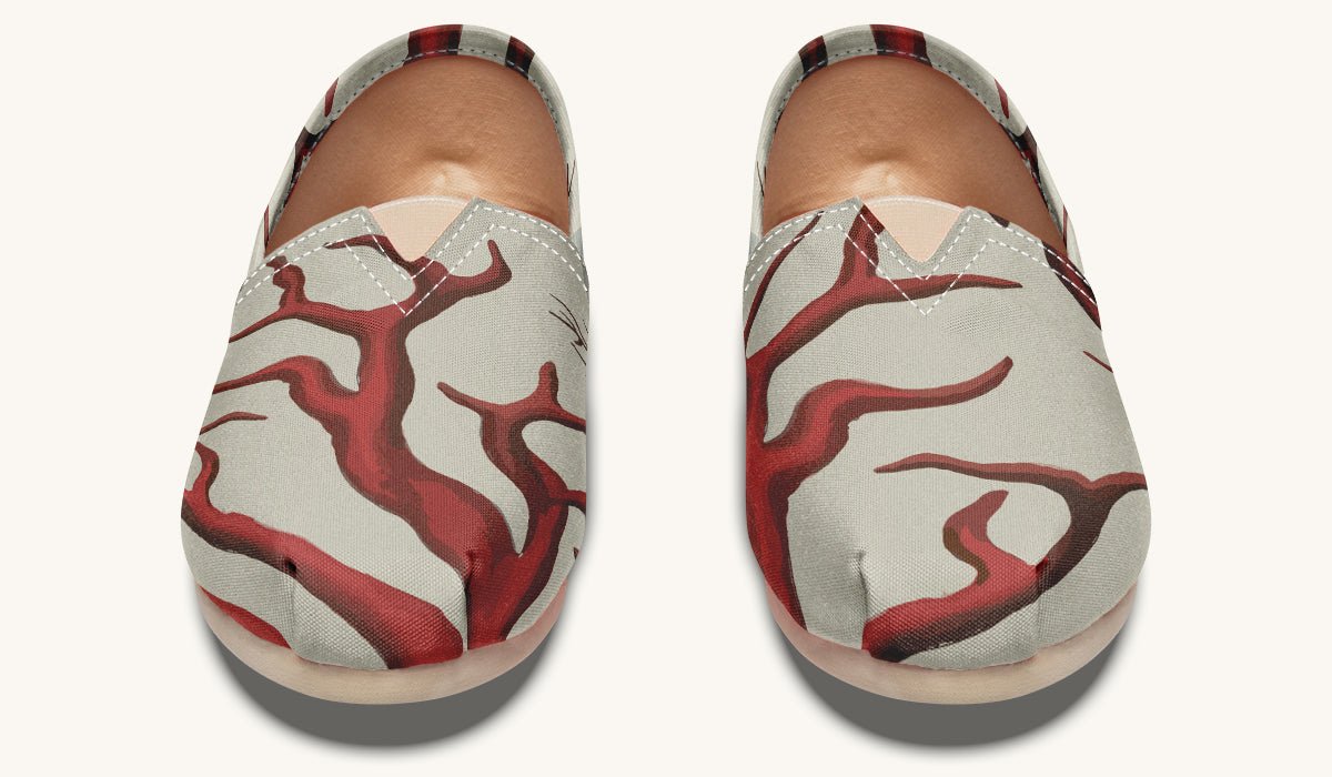 A Bloodroot Coral Sea Casual Shoes - Jaded Lament