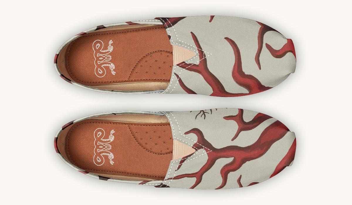 A Bloodroot Coral Sea Casual Shoes - Jaded Lament