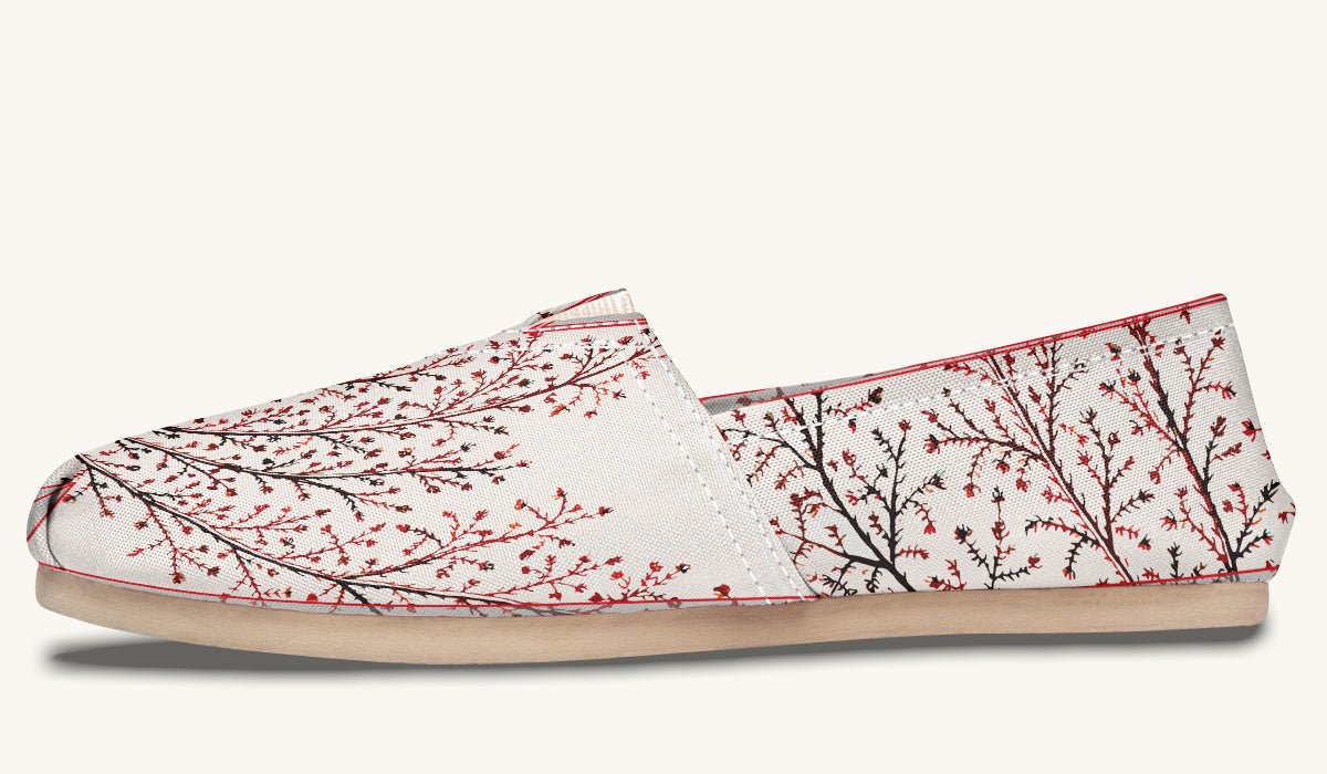 A Delicate Breath Red Casual Shoes - Jaded Lament