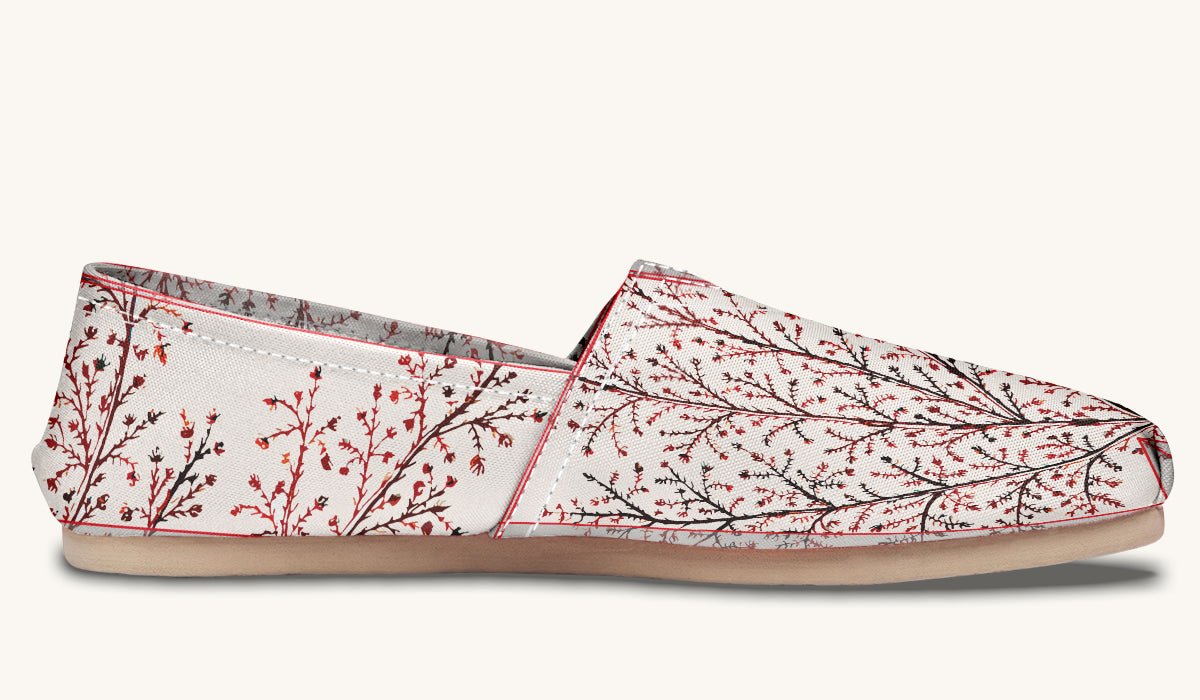 A Delicate Breath Red Casual Shoes - Jaded Lament