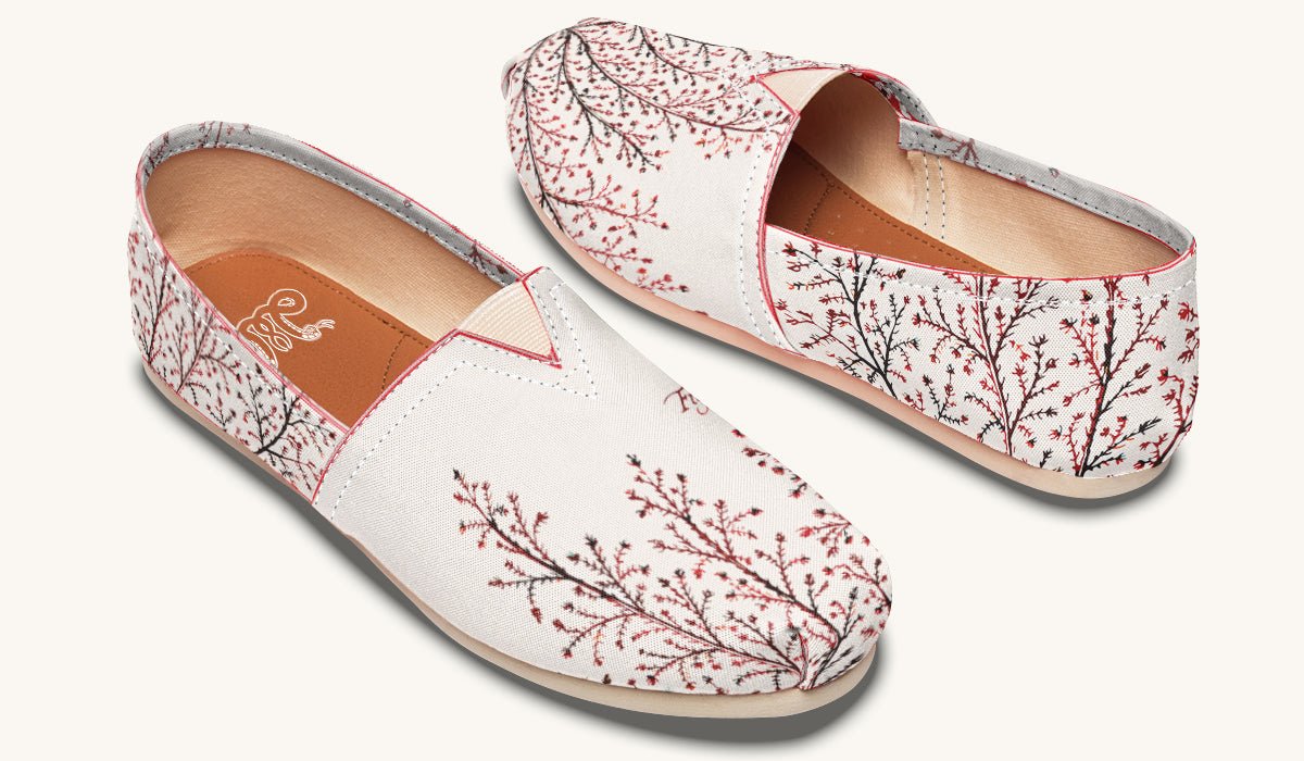 A Delicate Breath Red Casual Shoes - Jaded Lament