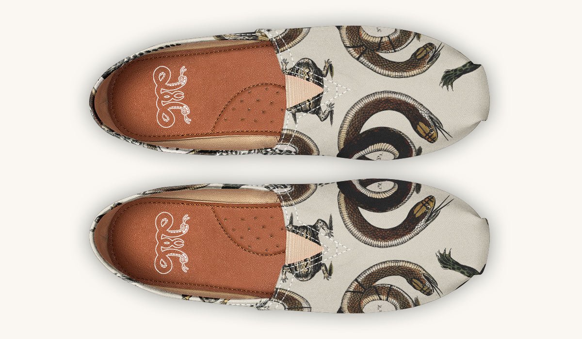 An Arrangement of Frogs and Snakes Casual Shoes - Jaded Lament