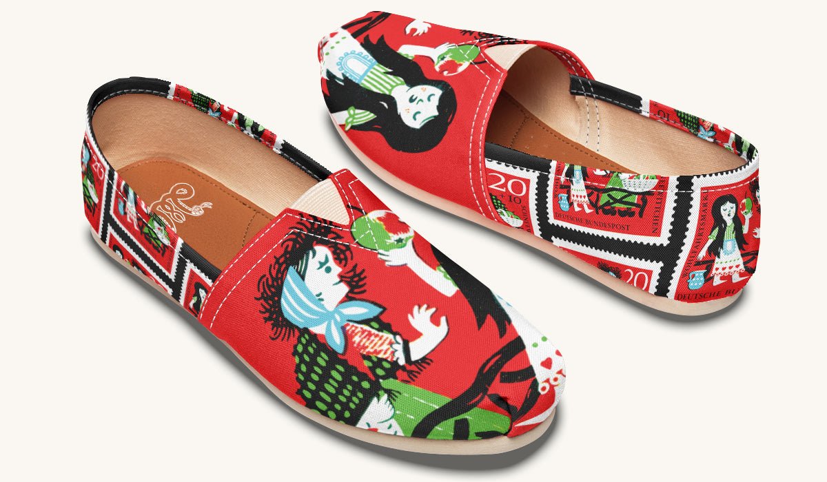 Beneath The Red Canopy Casual Shoes - Jaded Lament