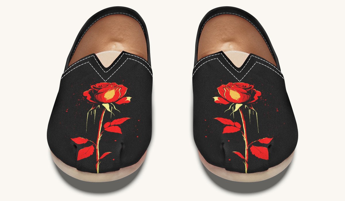 Bleeding Rose Casual Shoes - Jaded Lament