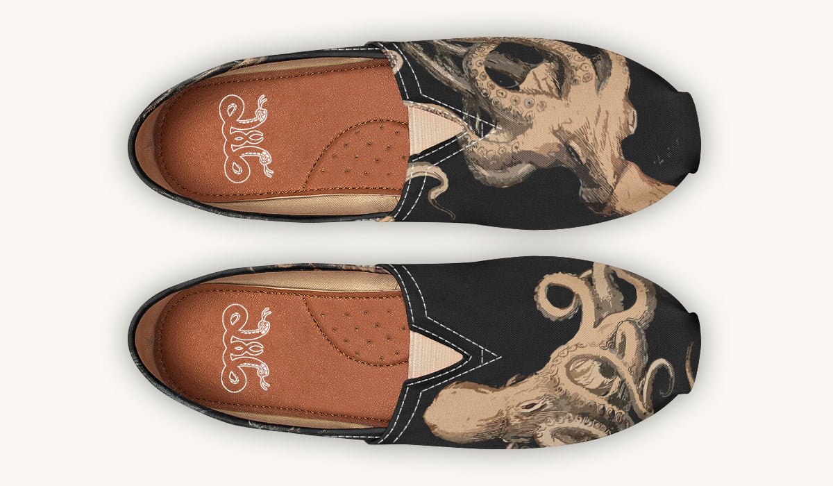 Kraken Unleashed Black Casual Shoes - Jaded Lament
