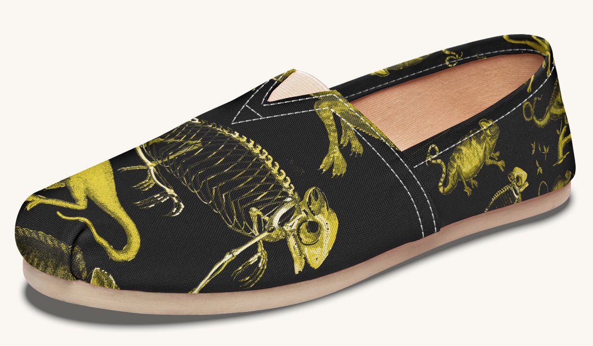 Reptilian in Bloom Black and Blue Casual Shoes - Jaded Lament