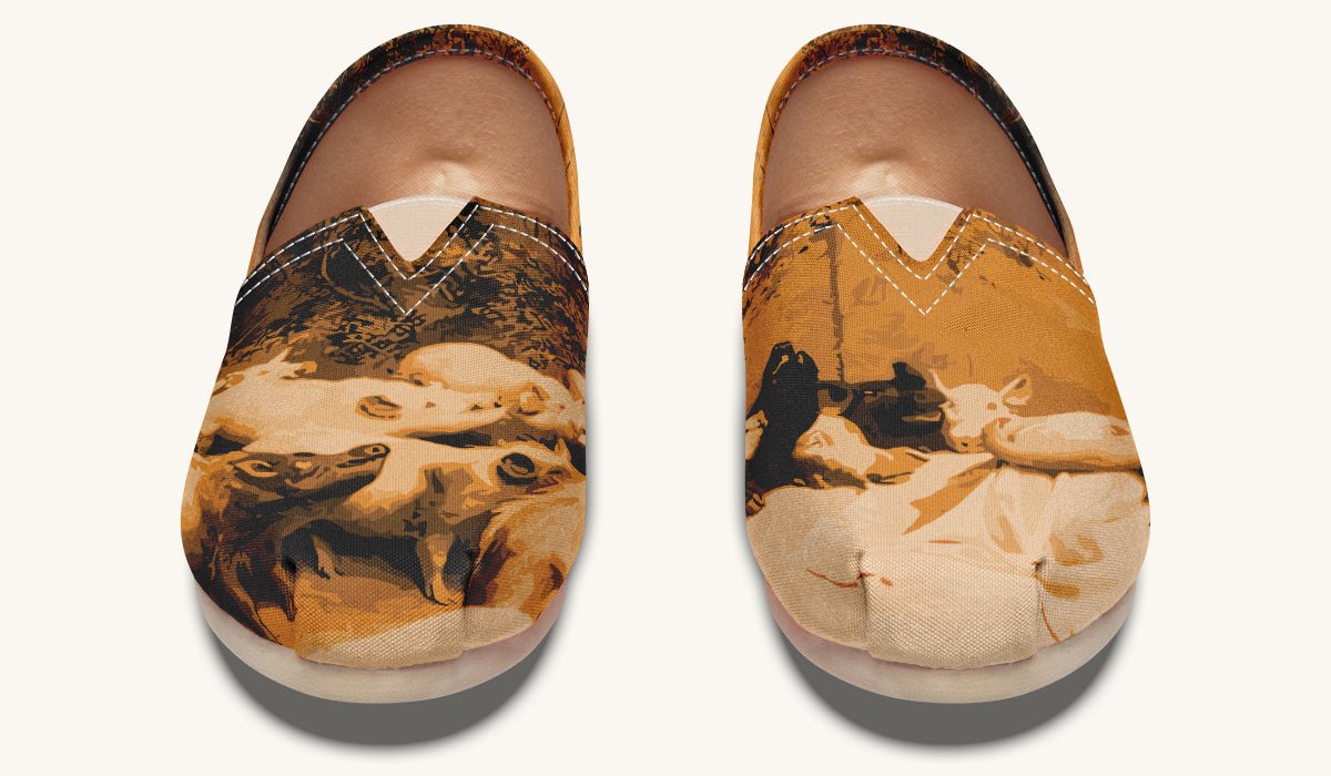 Swine Eyed And Listening To Circe Casual Shoes - Jaded Lament