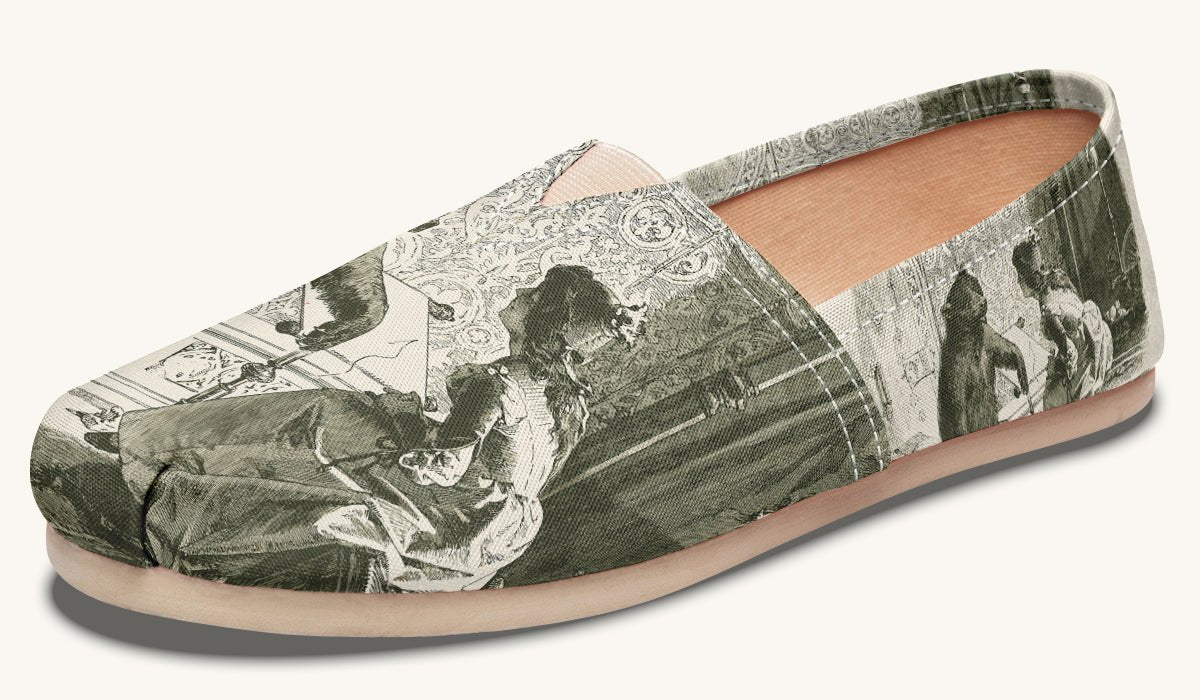 The Bear Shall Be Thy Choice (Pink) Casual Shoes - Jaded Lament