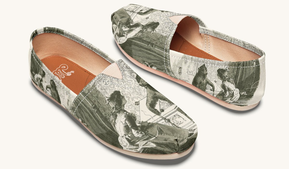 The Bear Shall Be Thy Choice (Pink) Casual Shoes - Jaded Lament