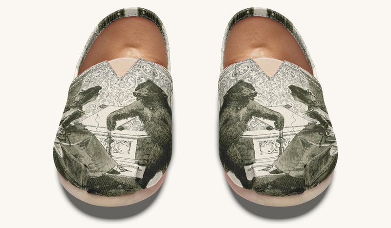 The Bear Shall Be Thy Choice (Pink) Casual Shoes - Jaded Lament