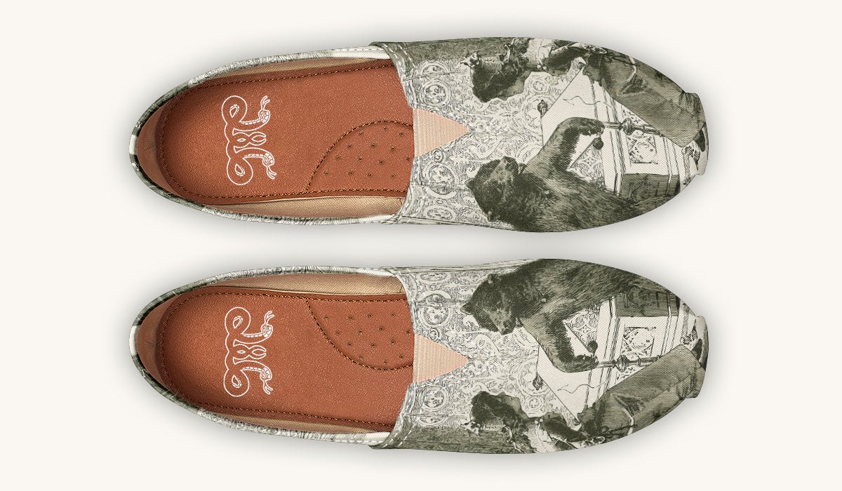 The Bear Shall Be Thy Choice (Pink) Casual Shoes - Jaded Lament