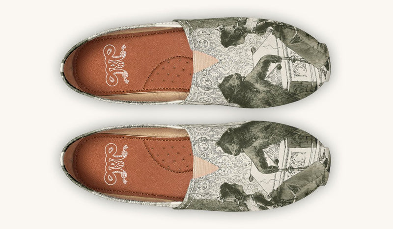 The Bear Shall Be Thy Choice (Pink) Casual Shoes - Jaded Lament