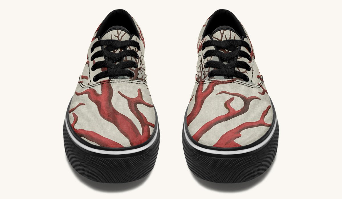 A Bloodroot Coral Sea Classic Shoes - Jaded Lament