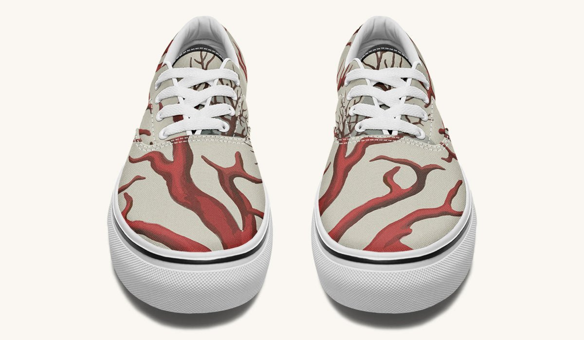 A Bloodroot Coral Sea Classic Shoes - Jaded Lament