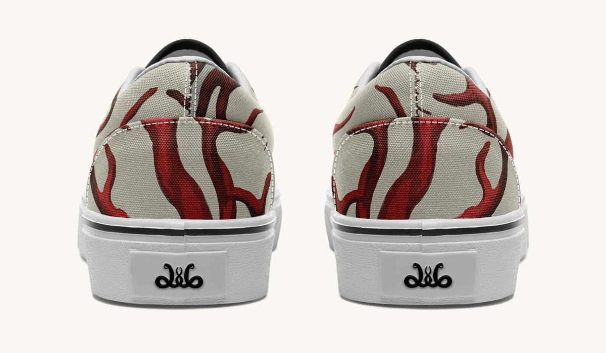 A Bloodroot Coral Sea Classic Shoes - Jaded Lament