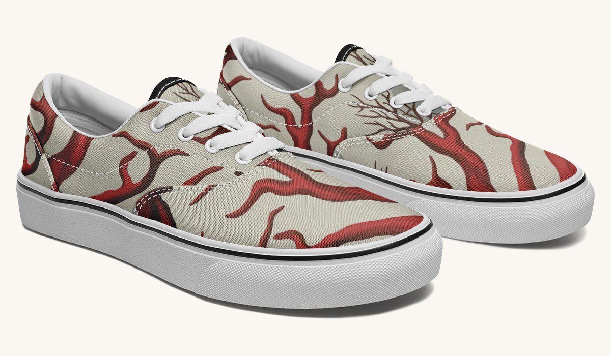 A Bloodroot Coral Sea Classic Shoes - Jaded Lament