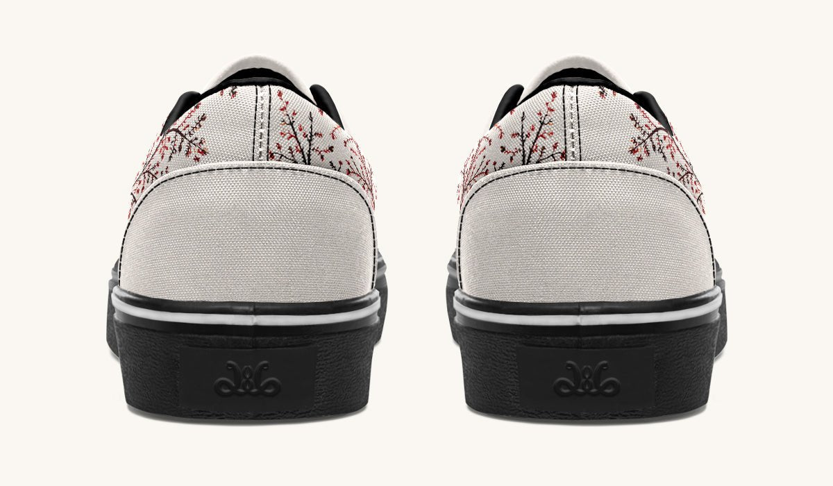 A Delicate Breath Red Classic Shoes - Jaded Lament