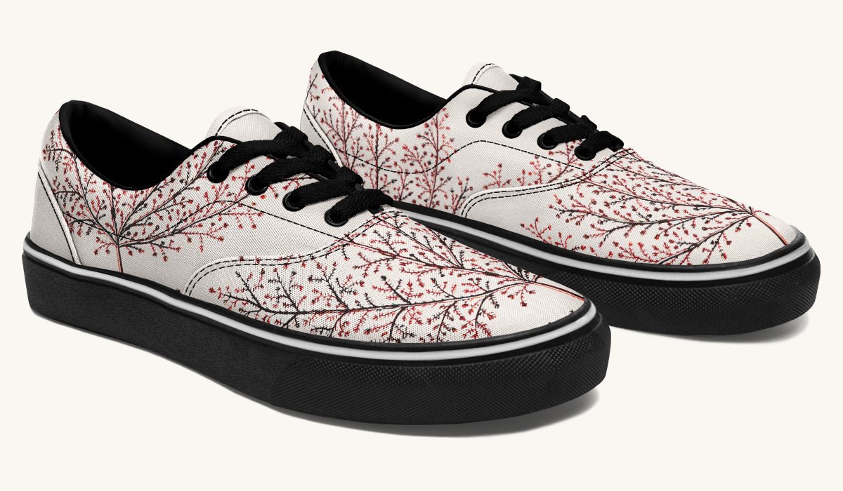 A Delicate Breath Red Classic Shoes - Jaded Lament