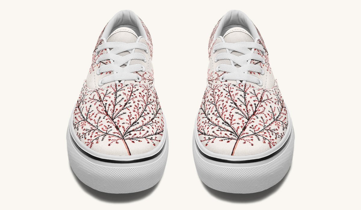 A Delicate Breath Red Classic Shoes - Jaded Lament