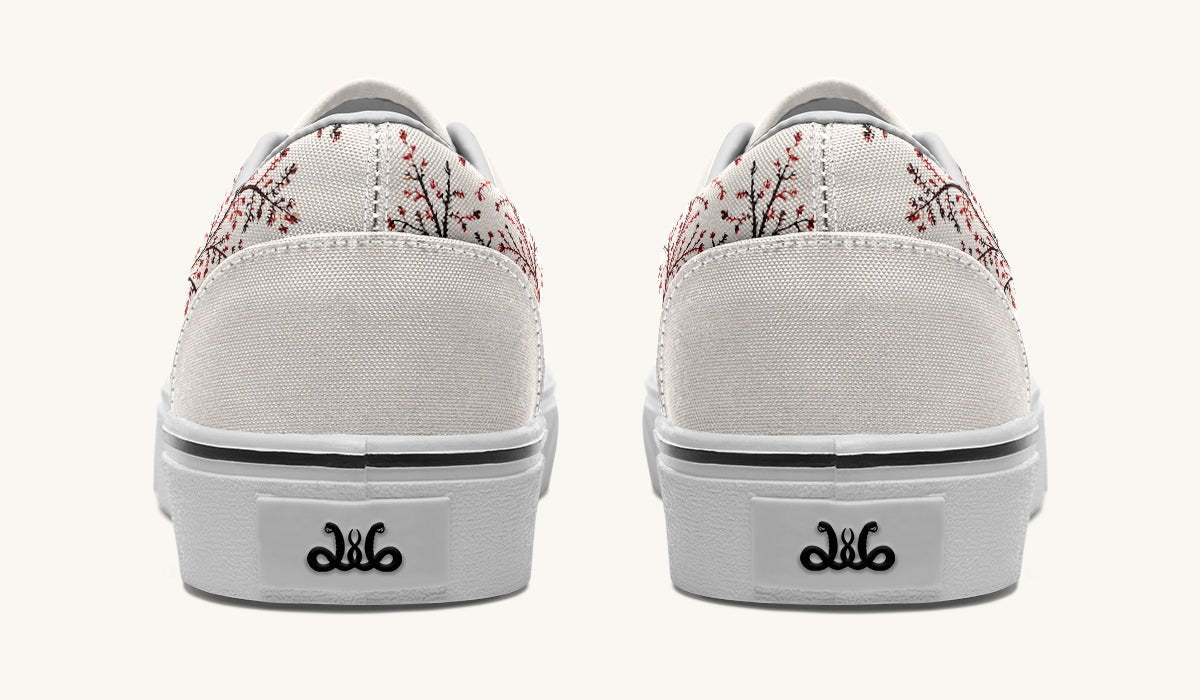 A Delicate Breath Red Classic Shoes - Jaded Lament