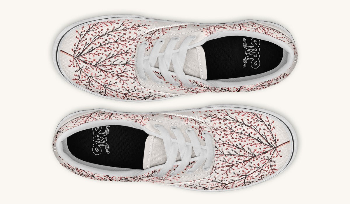 A Delicate Breath Red Classic Shoes - Jaded Lament