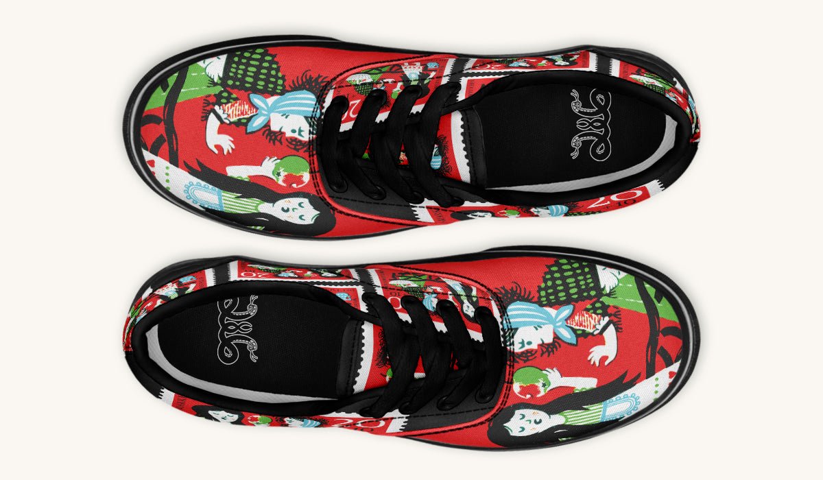 Beneath The Red Canopy Classic Shoes - Jaded Lament